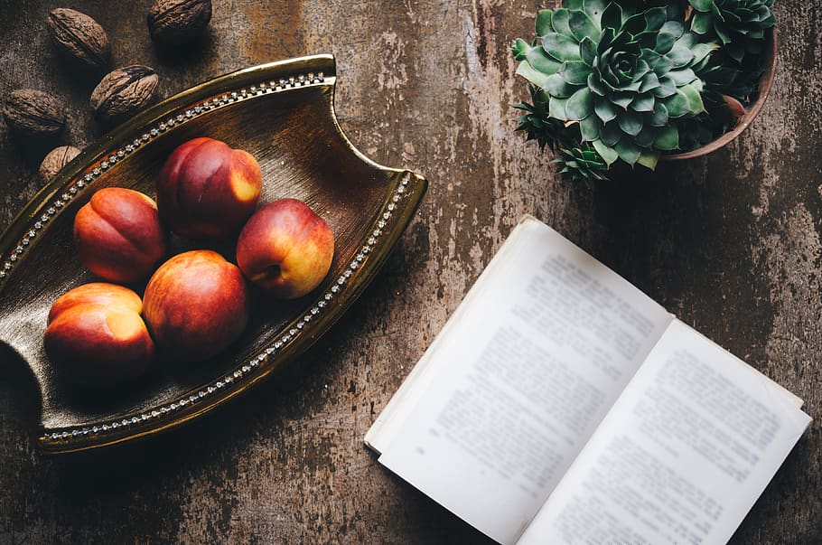 brown wooden tray, healthy eating, food, food and drink, fruit HD wallpaper