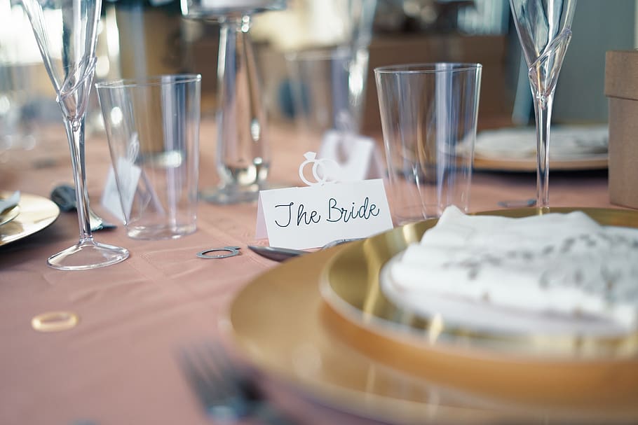 The Bride Flaglet Miniature, cutlery, dining, drink, elegant, HD wallpaper