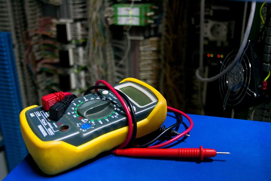 multimeter, electrical, tester, digital, equipment, tool, electricity