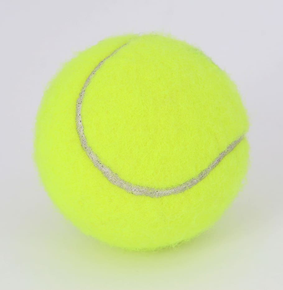 ball, round, circle, play, sport, activity, tennis ball, studio shot HD wallpaper