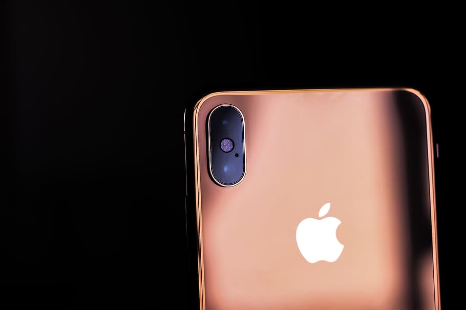 gold iPhone Xs, mobile phone, cell phone, electronics, computer HD wallpaper