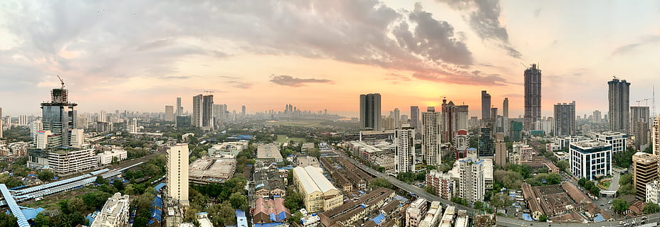 HD wallpaper: mumbai, india, evening, dusk, panorama, city, architecture |  Wallpaper Flare