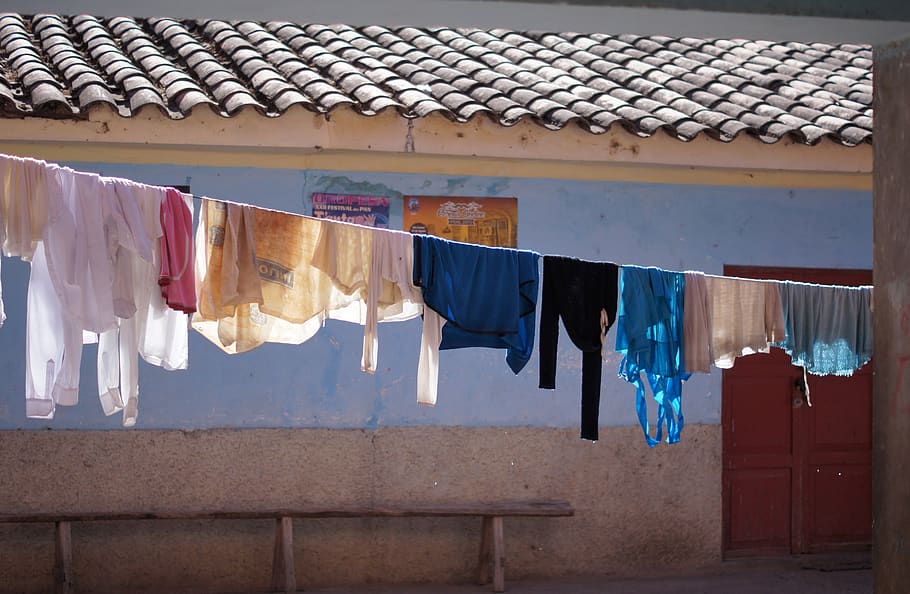 peru, pisac, hanging, drying, architecture, built structure HD wallpaper