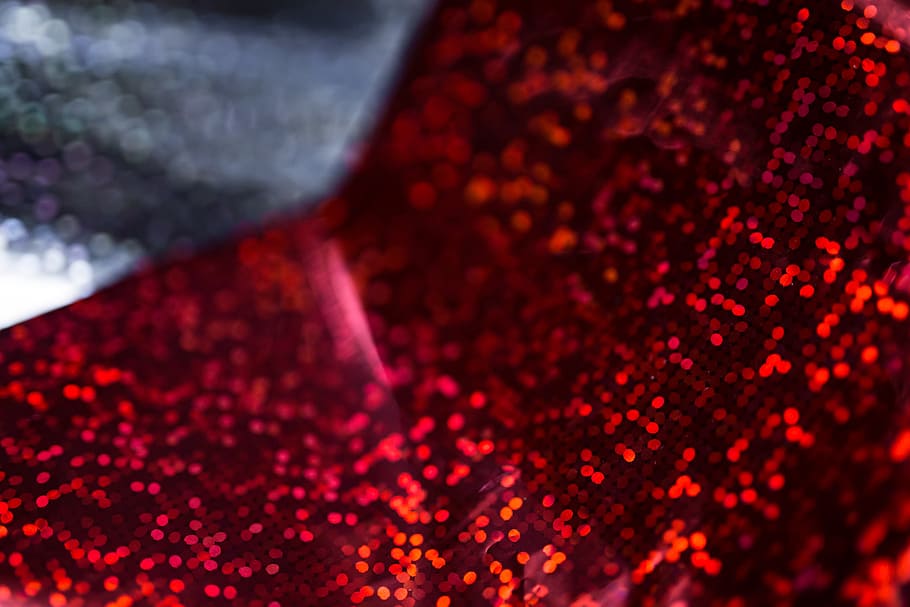 Red Holographic Paper Backgrounds, abstract, texture, christmas HD wallpaper