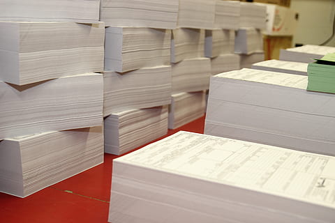 printing, paper, cut, material, paper industry, bookbinding HD wallpaper