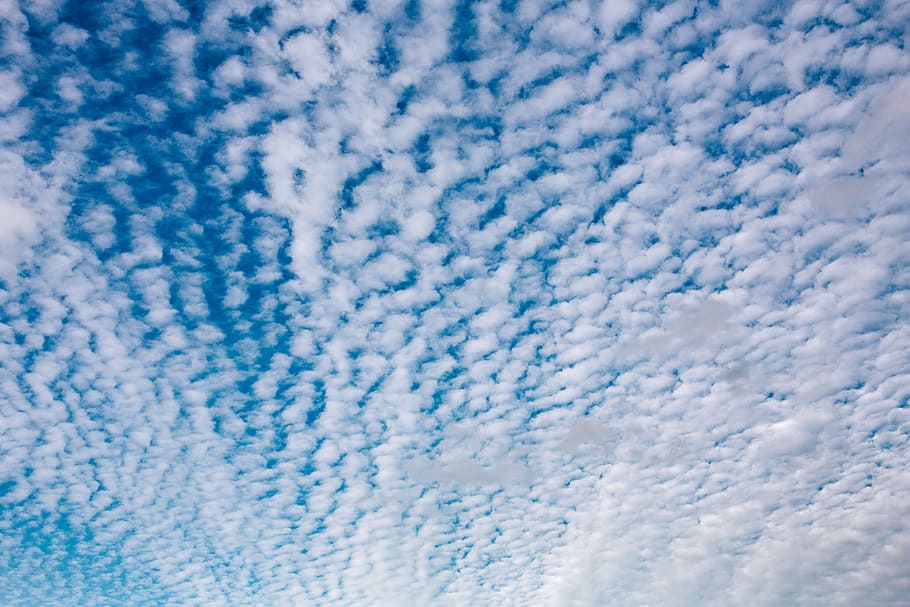 The vast blue sky and clouds sky, day, abstract, fluffy, air, HD wallpaper