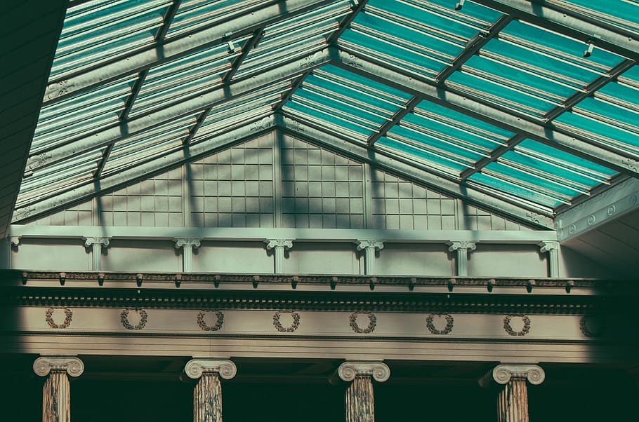 building, architecture, column, pillar, office building, window HD wallpaper