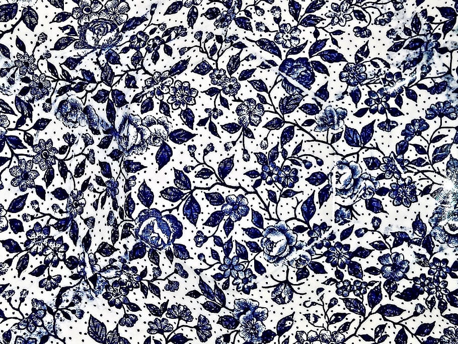 roses, rose pattern, porcelain, white background, dark blue rose pattern, HD wallpaper