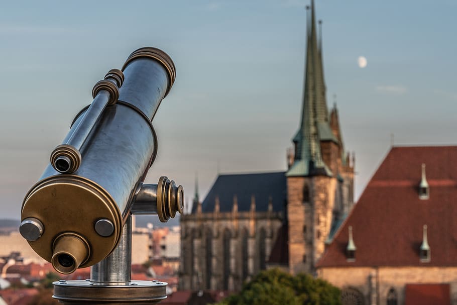 binoculars, telescope, view, viewpoint, outlook, lookout, overview HD wallpaper