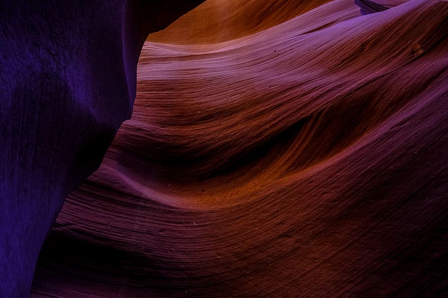brown mountain, nature, outdoors, canyon, cave, person, human HD wallpaper