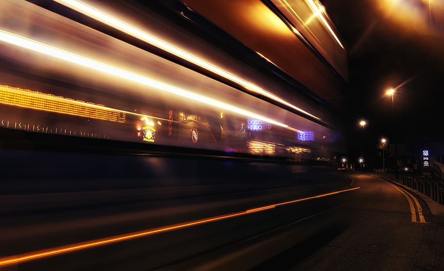 Time Lapsed Photography of Vehicles on Road, architecture, blur HD wallpaper