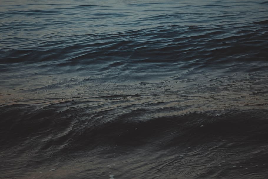 close up photography of moving water, wave, dark, blue, closeup HD wallpaper