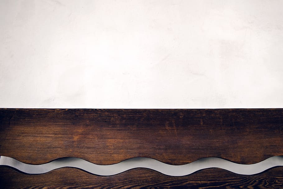 Brown Wooden Wall Shelf, architectural design, carpentry, empty HD wallpaper