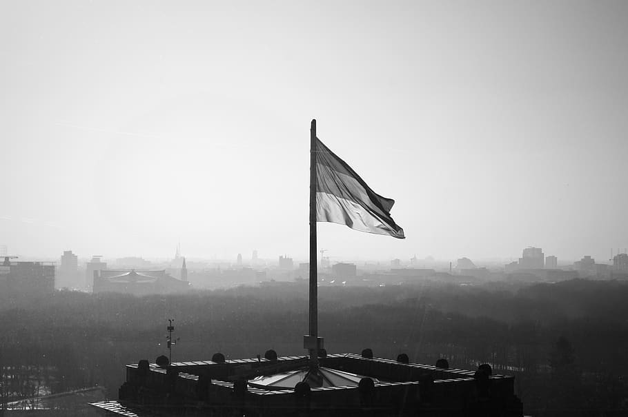 berlin, fog, sky, nature, flag, nautical vessel, architecture HD wallpaper