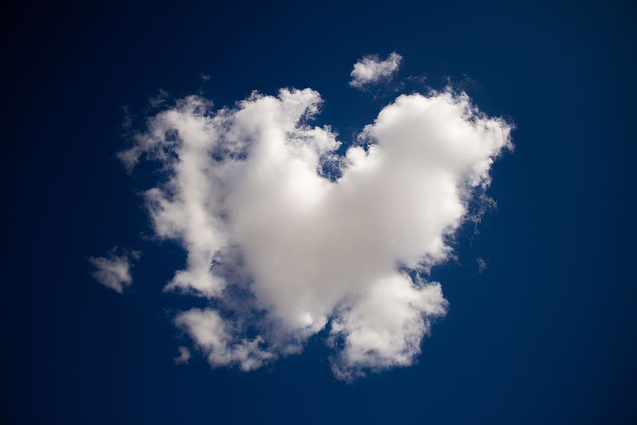 white clouds, sky, looking up, summer, texture, blue, nature HD wallpaper