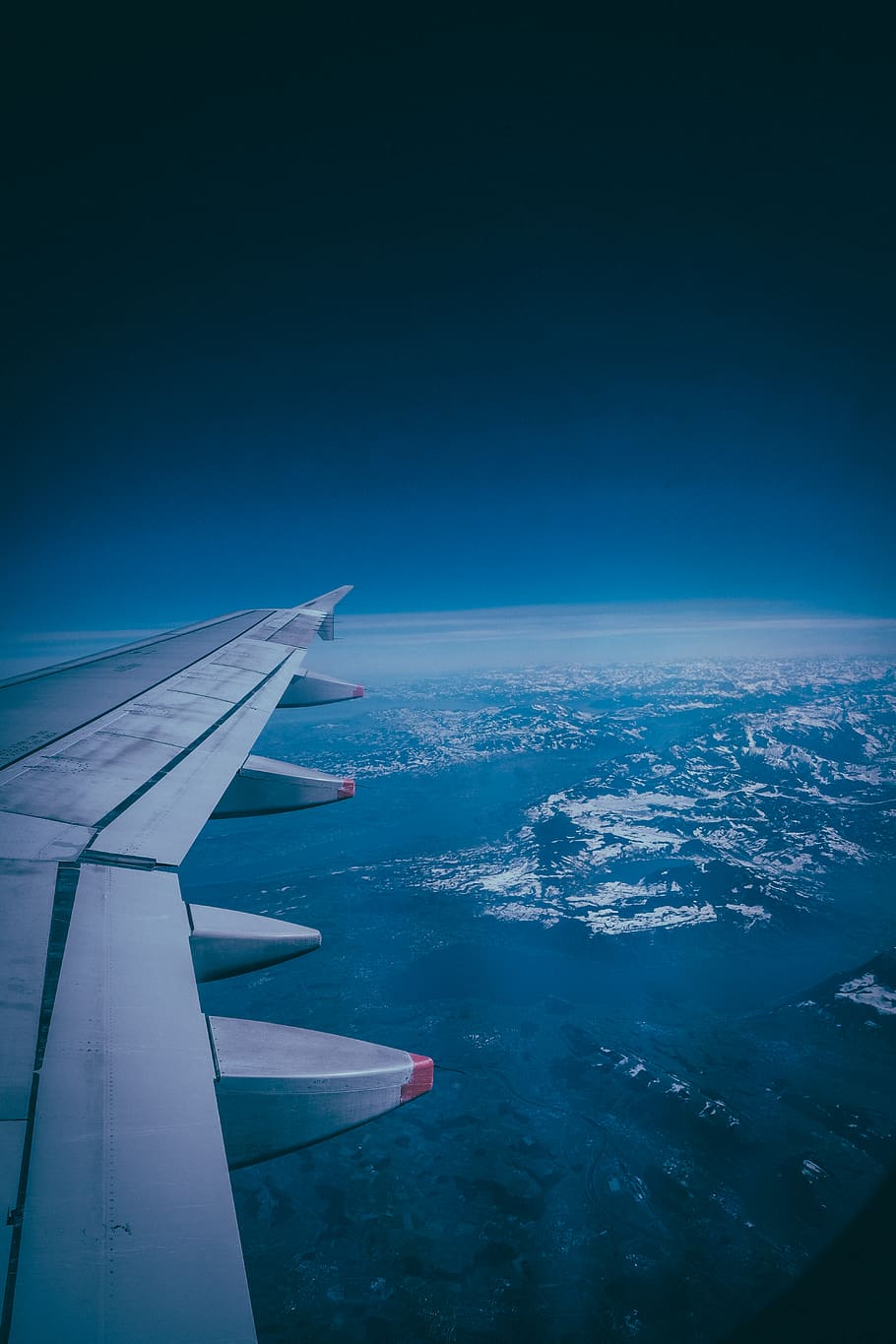 plane on mid air, nature, outdoors, scenery, azure sky, landscape HD wallpaper