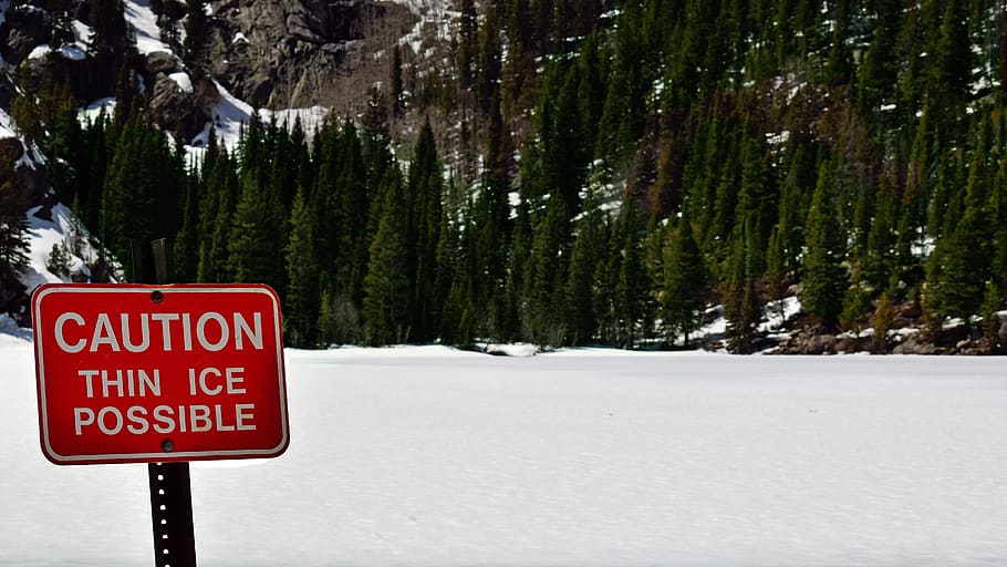 ice, lake, rockies, winter, landscape, frozen, mountains, alpine HD wallpaper