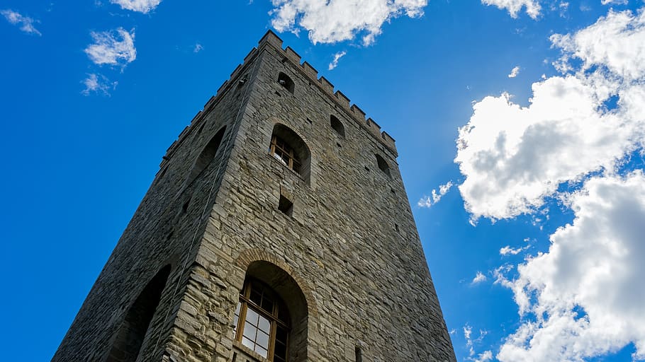 norman tower, stone, historically, architecture, building, old HD wallpaper