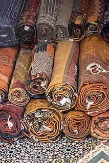 brown and gray textiles, medina, fez, morocco, painting, art HD wallpaper