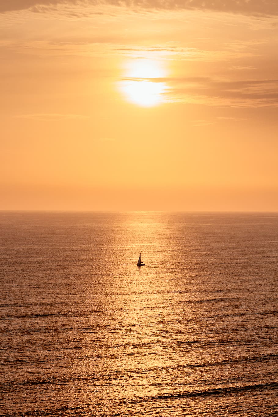 ocean sunset, nature, outdoors, sunlight, sky, flare, horizon HD wallpaper