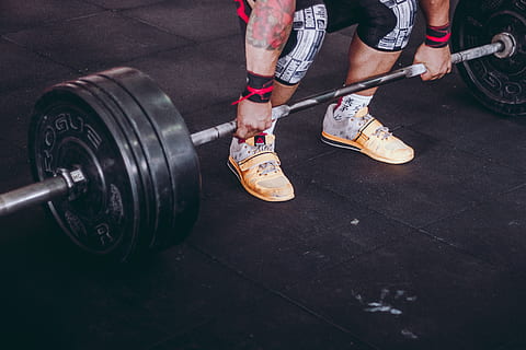 Person Lifting Black and Gray Metal Barbell, active, athlete HD wallpaper