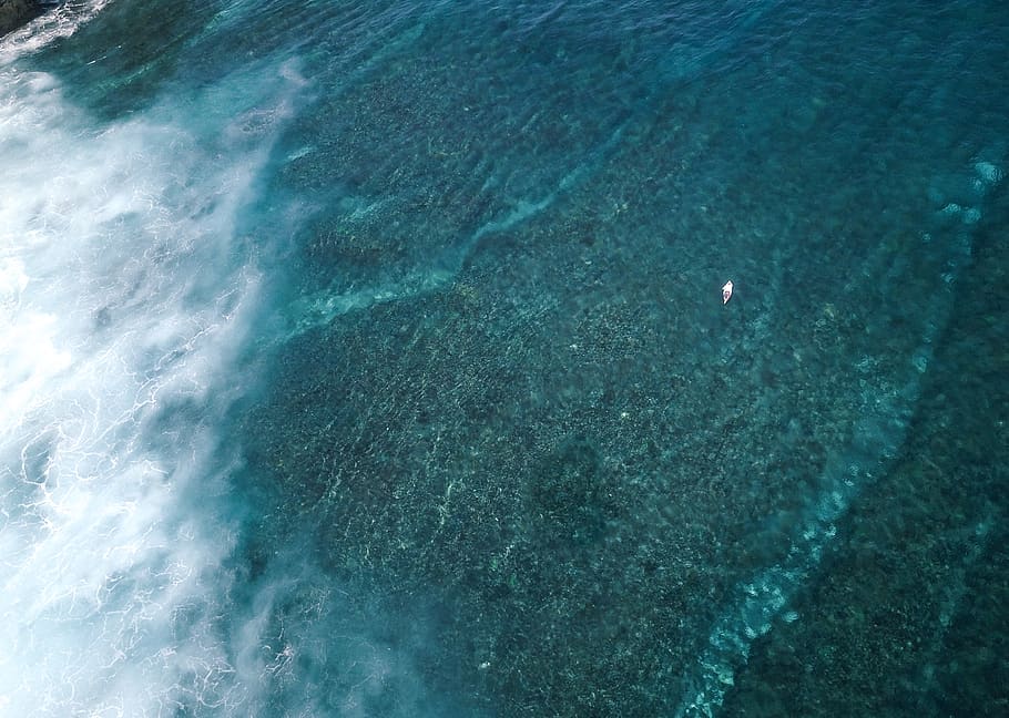 indonesia, bali, water, sea, high angle view, nature, no people HD wallpaper