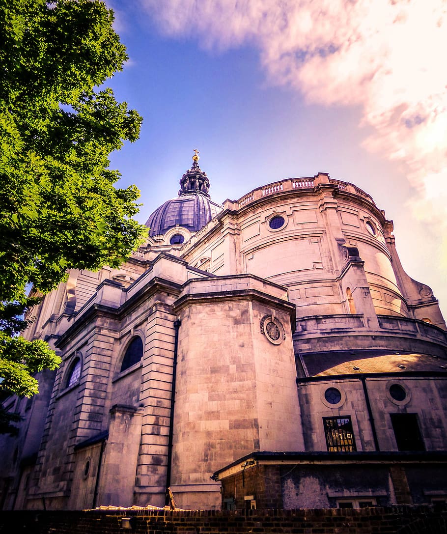 Photo of White Cathedral, abbey, ancient, architecture, art, baroque HD wallpaper
