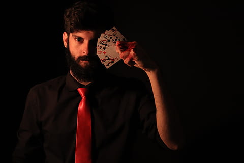 magician, letters, top hat, poker, hand, surprise, card, cards HD wallpaper