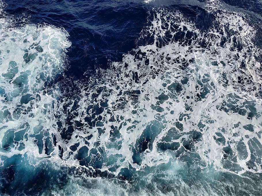 ocean waves, sea, water, outdoors, nature, sea waves, mediterranean sea HD wallpaper