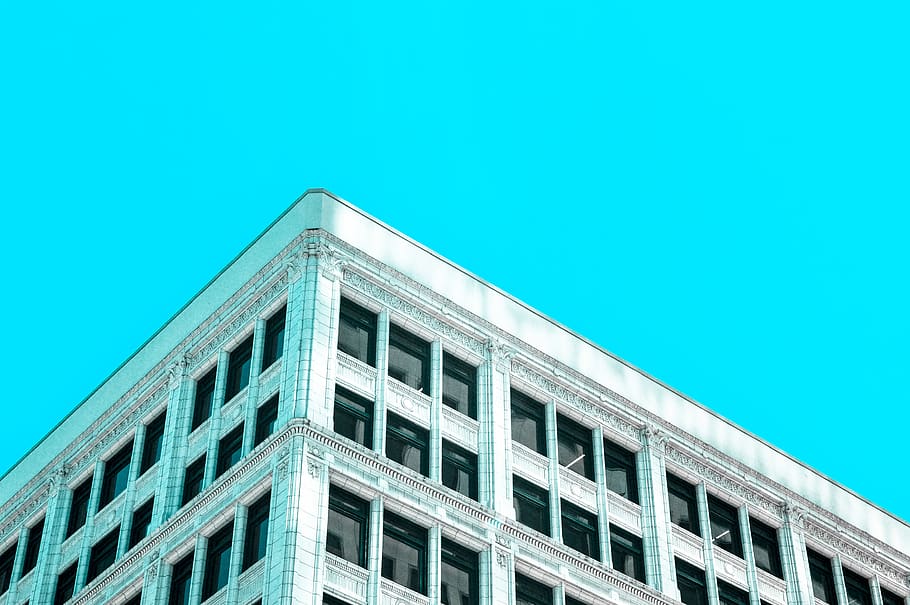 seattle, united states, washington, buidling, blue, architecture HD wallpaper