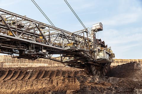 open pit mining, carbon, industry, brown coal, technology, industrial plant HD wallpaper