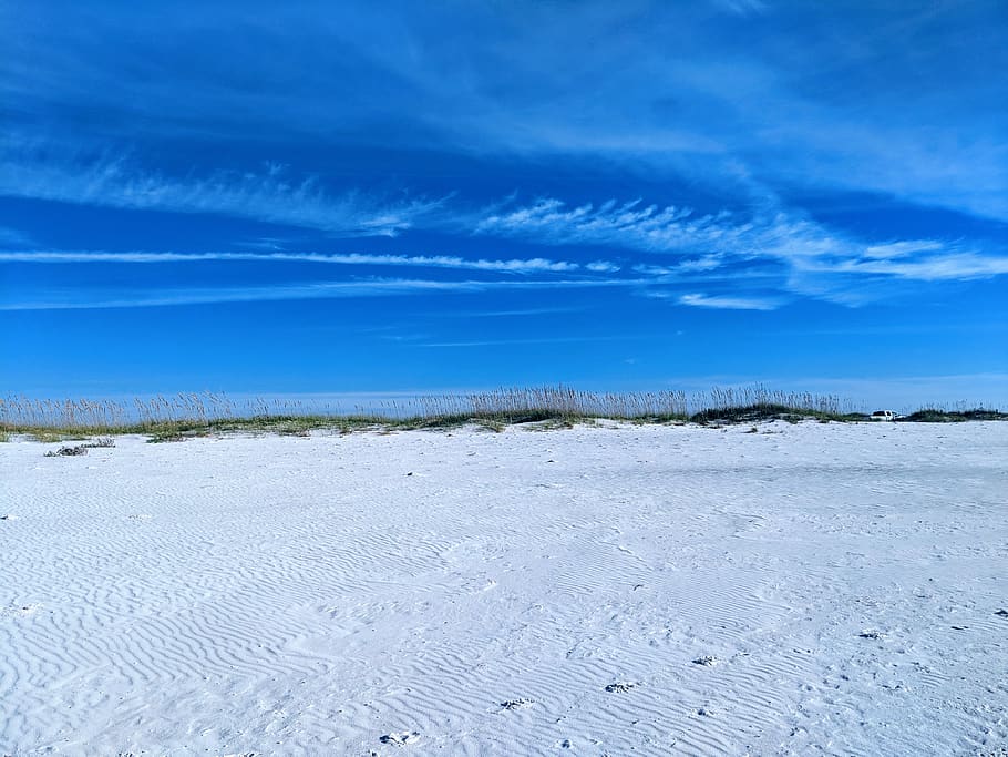 united states, pensacola, johnson beach road, sky, land, tranquility, HD wallpaper