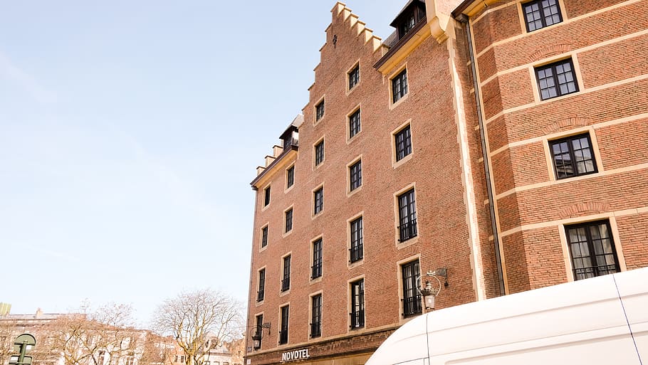 belgium, brussels, architecture, building, windows, sky, building exterior HD wallpaper