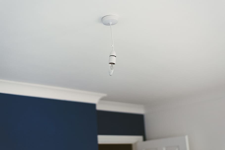Close-up Photo of Turned Off Pendant Lamp, apartment, architecture HD wallpaper