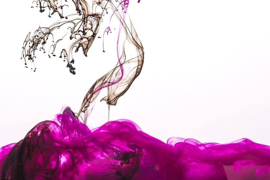 Purple Ink Cloud With Black Drops Photo, Backgrounds, Textures HD wallpaper