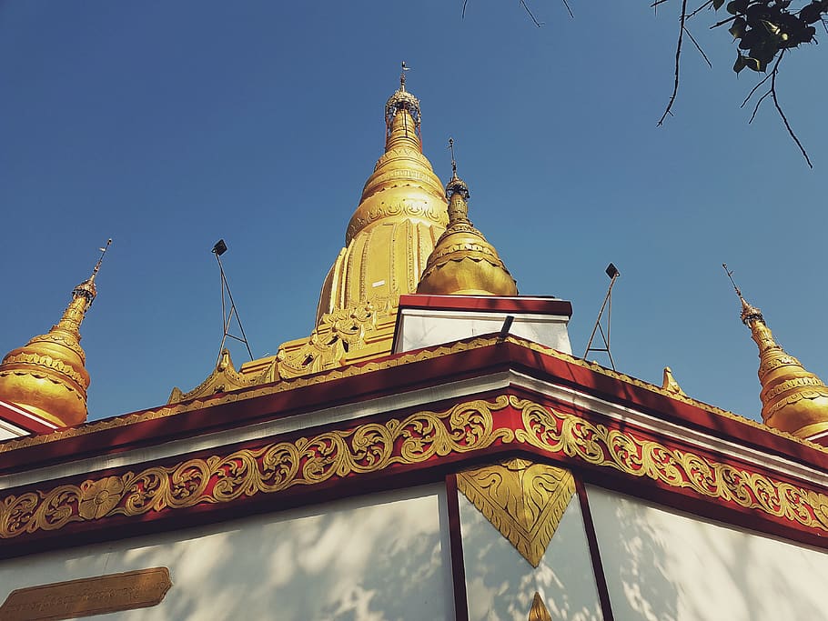 building, architecture, temple, worship, shrine, yamethin, ရန်အောင်မြင် လမ်းကြား HD wallpaper