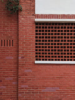 brown concrete building, brick, home decor, window, wall, minimal HD wallpaper