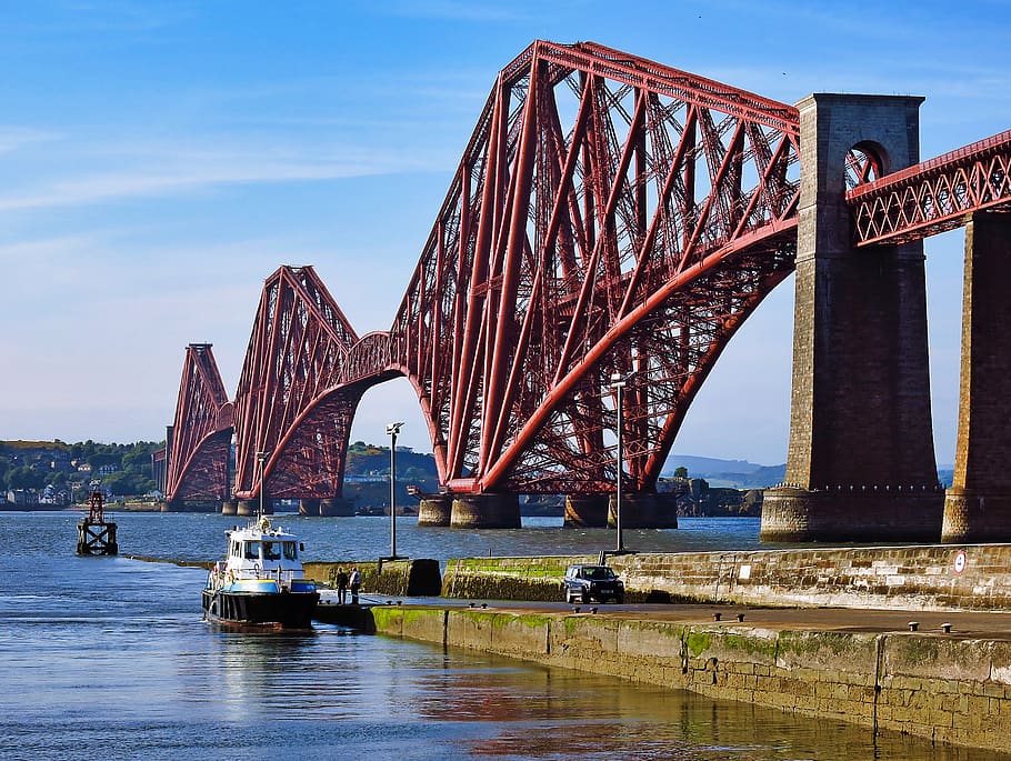 architecture, building, bridge, arch bridge, arched, vehicle HD wallpaper