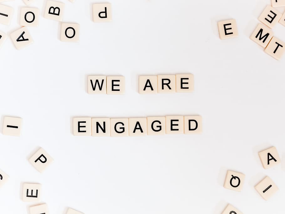 we are engaged letter blocks, text, communication, close-up, no people HD wallpaper
