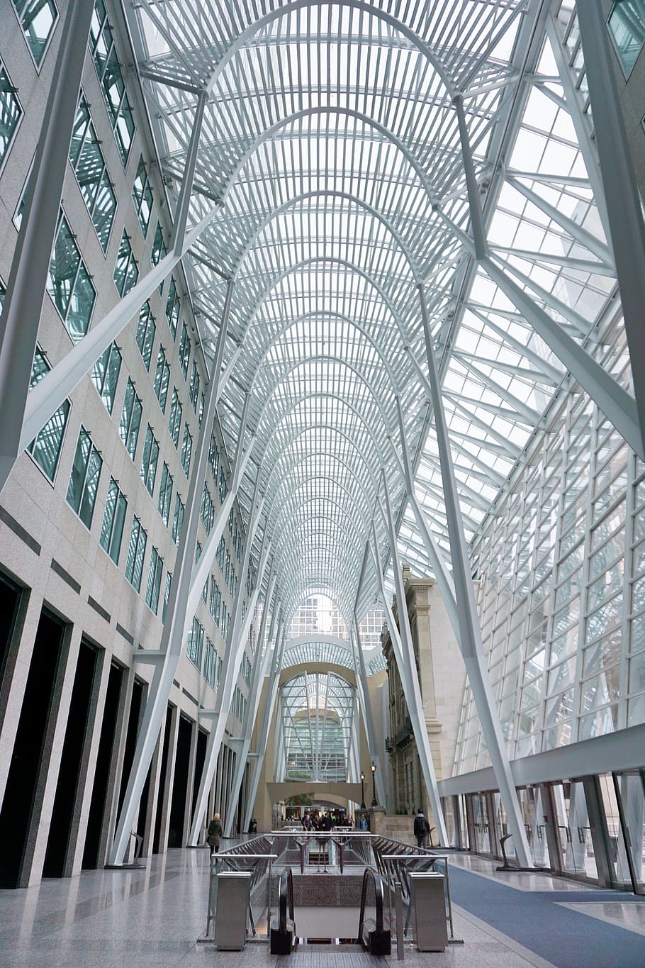 toronto, canada, brookfield place, architecture, indoors, built structure, HD wallpaper