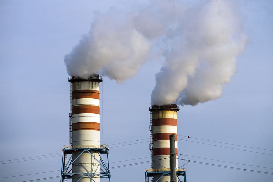 powerplant, smoke, polution, factory, smoke stack, smoke - physical structure HD wallpaper