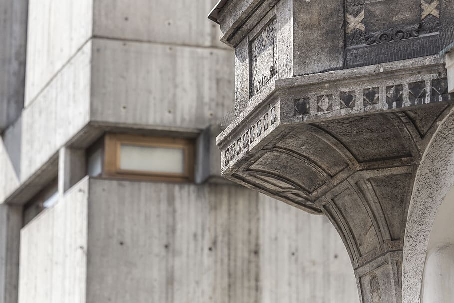 architecture, building, column, pillar, concrete, stone, house HD wallpaper