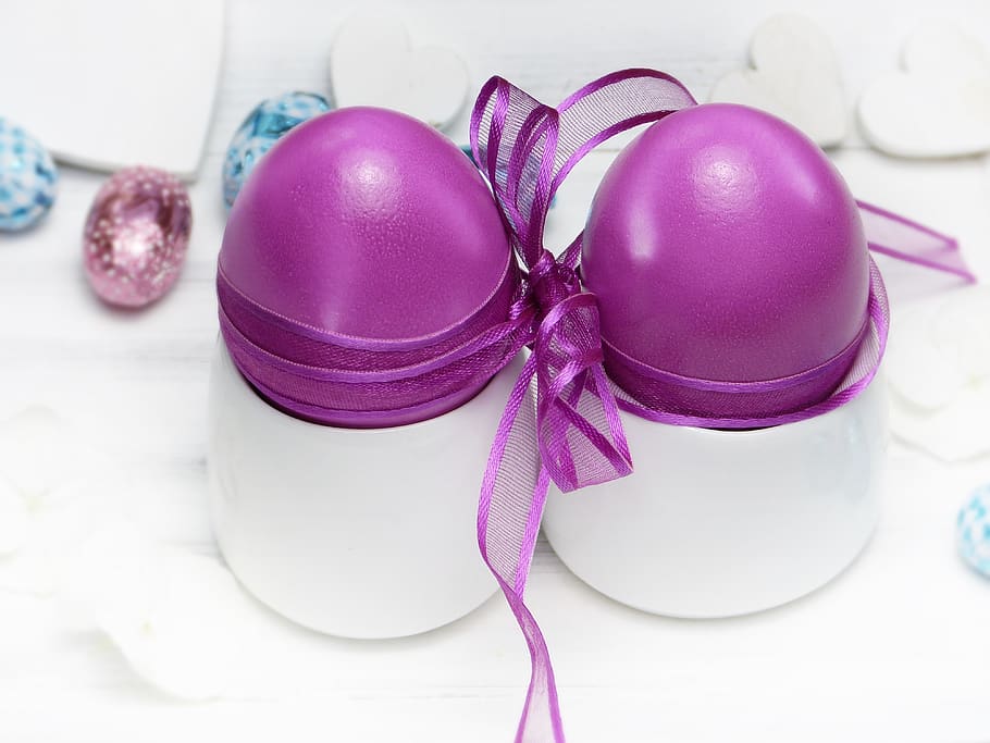 easter eggs, egg cups, loop, greeting card, color, easter greeting HD wallpaper