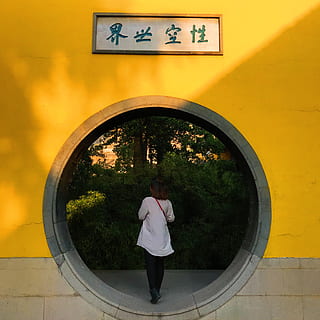 佛, 黄, one person, real people, full length, architecture HD wallpaper