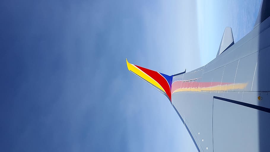 blue, multi colored, sky, no people, wind, nature, flag, environment HD wallpaper