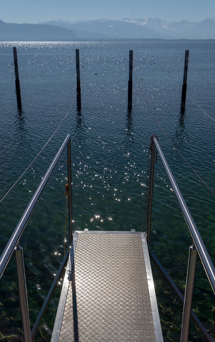 lake constance, web, port, water, jetty, investors, pier, sky HD wallpaper