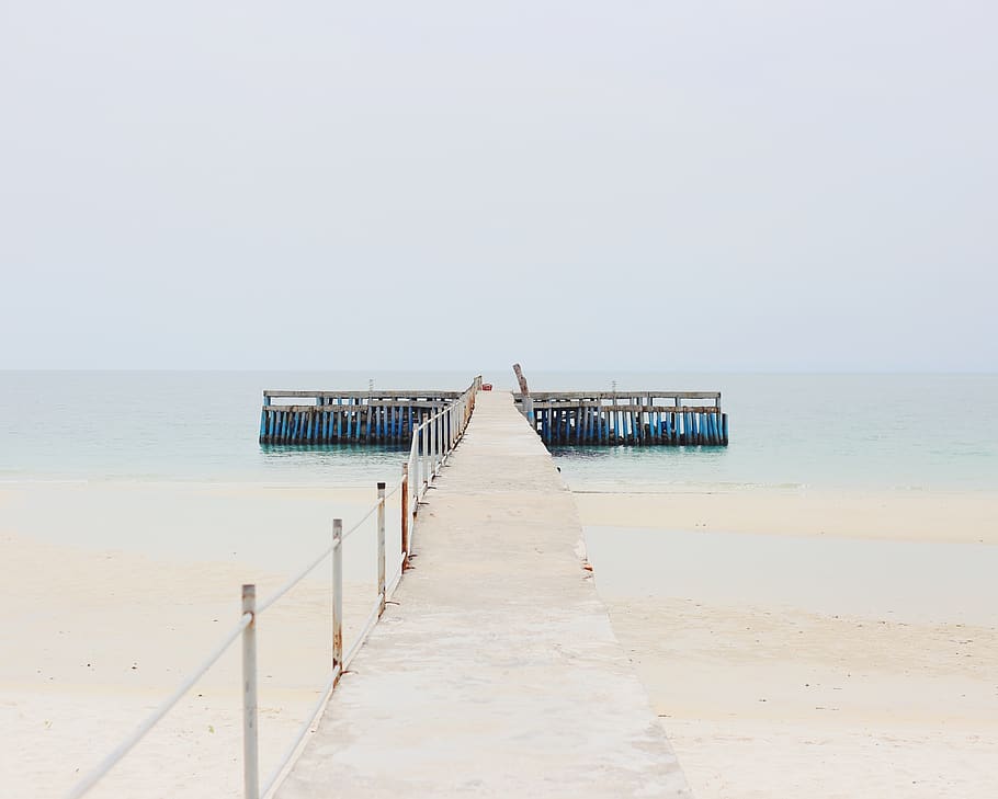 water, pier, dock, waterfront, port, cambodia, boat, koh rong island HD wallpaper