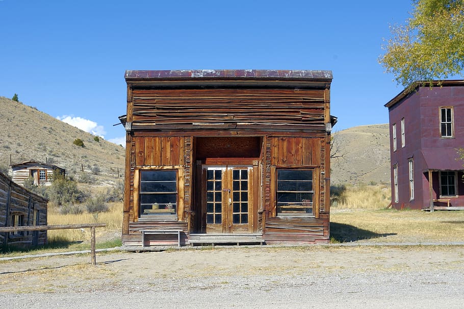 old bannack city drug store, henry plummer, road agents, outlaw, HD wallpaper