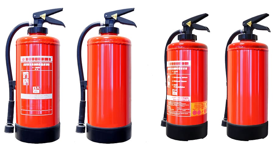 petrol, equipment, fire extinguisher, fuel, container, chemical, HD wallpaper