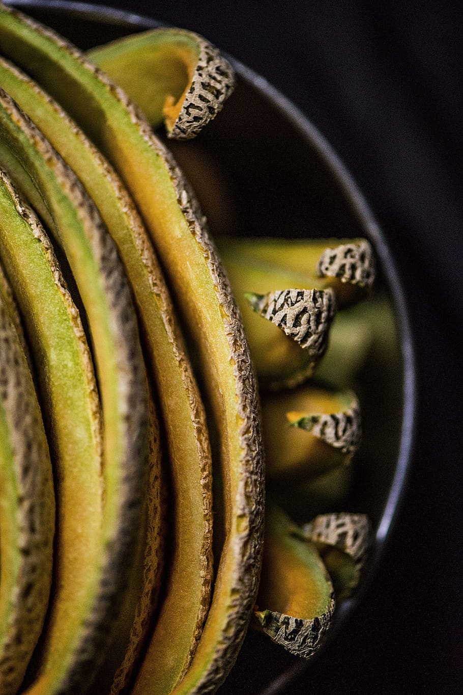 melon, cantaloupe, fruit, minimalism, close-up, no people, selective focus HD wallpaper